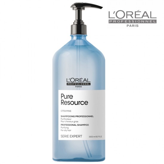 Loreal Serie Expert Pure Resource attīrošs šampūns taukainiem matiem 1,5L