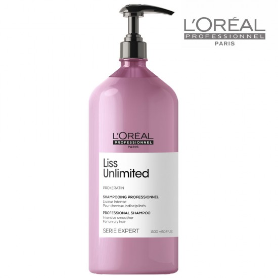 L'Oréal Professionnel Serie Expert Liss Unlimited matu nogludinošs šampūns 1,5L