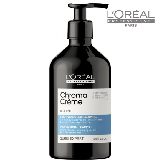 Loreal Serie Expert Chroma Creme zils šampūns neitralizē oranžus apakštoņus 500ml