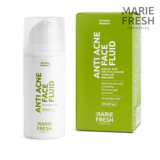 Marie Fresh Clarifying Face attīrošs sejas fluīds, īpaši paredzēts problemātiskai ādai 30ml