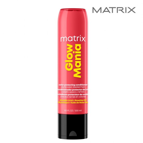 Matrix Glow Mania kondicionieris krāsotiem matiem ar glikolskābi 300ml