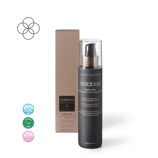 Oolaboo blushy truffle color preserve anti-aging hair šampūns 250 ml