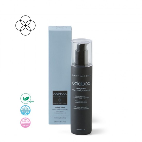 Oolaboo blushy truffle brilliant platinum hair šampūns 250 ml