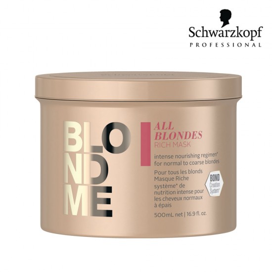 Schwarzkopf Pro BlondMe All Blondes Rich maska blondiem matiem 500ml