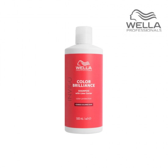 Wella Professionals Invigo Color Brilliance ШАМПУНЬ ДЛЯ ЗАЩИТЫ ЦВЕТА С ЛАЙМОВОЙ ИКРОЙ для жестких волос 500ml