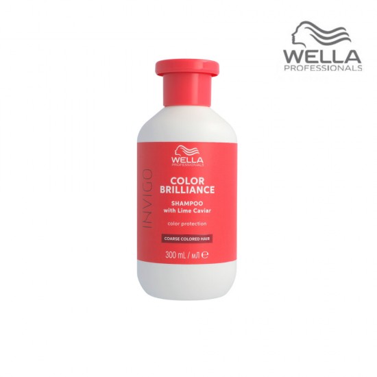 Wella Professionals Invigo Color Brilliance ШАМПУНЬ ДЛЯ ЗАЩИТЫ ЦВЕТА С ЛАЙМОВОЙ ИКРОЙ для жестких волос 300ml