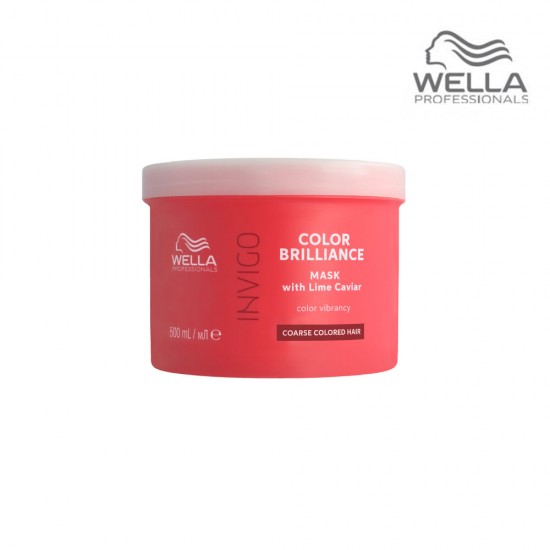 Wella Professionals Invigo Color Brilliance МАСКА-УХОД ДЛЯ ЗАЩИТЫ ЦВЕТА С ЛАЙМОВОЙ ИКРОЙ для жестких волос 500ml