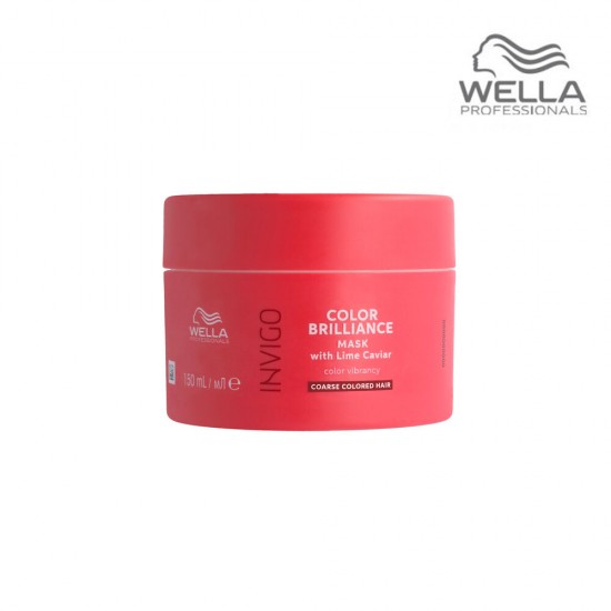 Wella Professionals Invigo Color Brilliance МАСКА-УХОД ДЛЯ ЗАЩИТЫ ЦВЕТА С ЛАЙМОВОЙ ИКРОЙ для жестких волос 150ml