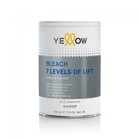 Yellow Bleach 7 Levels Of Lift pulveris matu balināšanai līdz 7 toņiem 500g