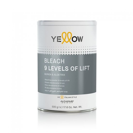 Yellow Bleach 9 Levels Of Lift pulveris matu balināšanai līdz 9 toņiem 500g