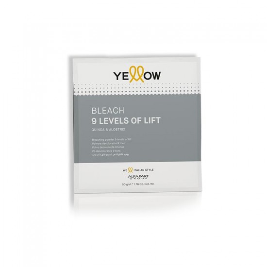 Yellow Bleach 9 Levels Of Lift pulveris matu balināšanai līdz 9 toņiem 50g