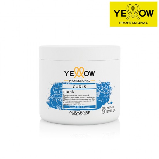 YELLOW CURLS mitrinoša maska lokainiem un cirtainiem matiem 500ml