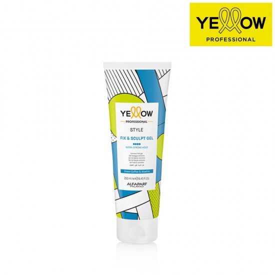 YELLOW STYLE FIX & SCULPT GEL īpaši stipras fiksācijas teksturējoša matu želeja, 250ml