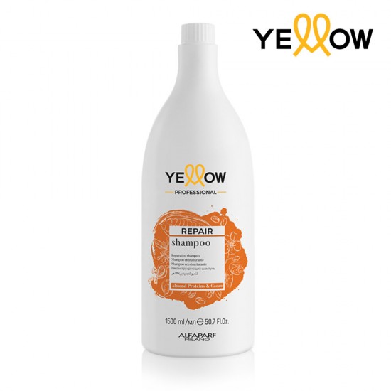 YELLOW REPAIR atjaunojošs šampūns bojātiem vai balinātiem matiem, 1500 ml
