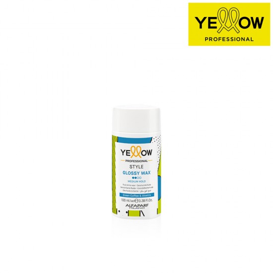 YELLOW STYLE GLOSSY WAX vidējas fiksācijas vasks matu spīdumam, 100ml