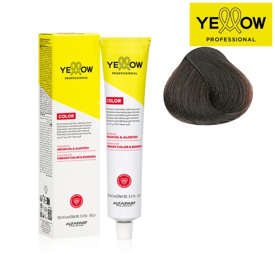 YELLOW COLOR permanentā matu krāsa, tonis Cool Dark Natural Blonde Nr. 6 COOL, 100ml