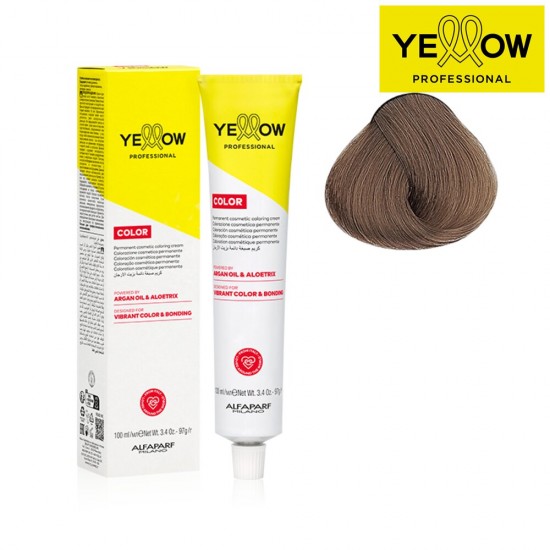 YELLOW COLOR permanentā matu krāsa, tonis Light Intense Blonde Nr. 8.00, 100ml