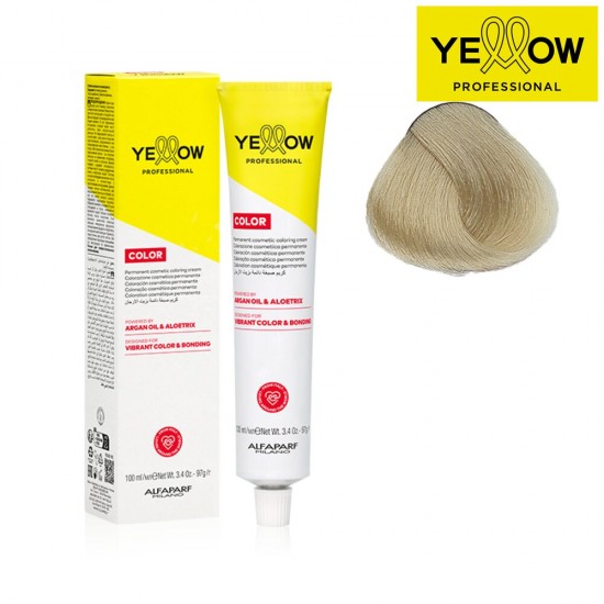 YELLOW COLOR перманентная краска для волос, тон Lightest Ash Blonde Nr. 10.1, 100мл