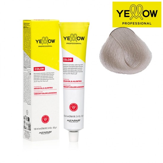 YELLOW COLOR перманентная краска для волос, тон Lightest Violet Ash Blonde Nr. 10.21, 100мл