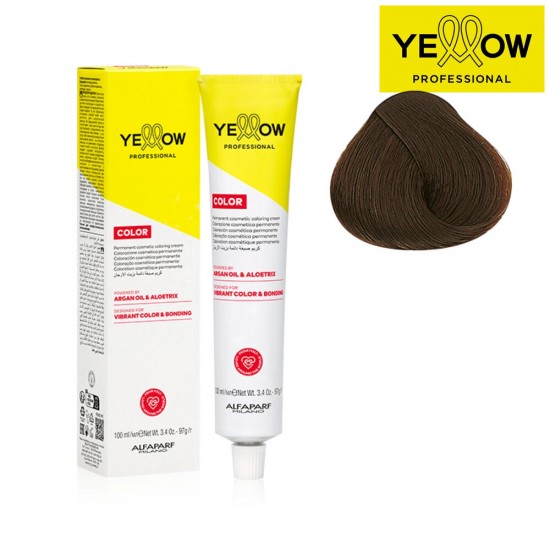 YELLOW COLOR permanentā matu krāsa, tonis Dark Golden Violet Blonde Nr. 6.32, 100ml