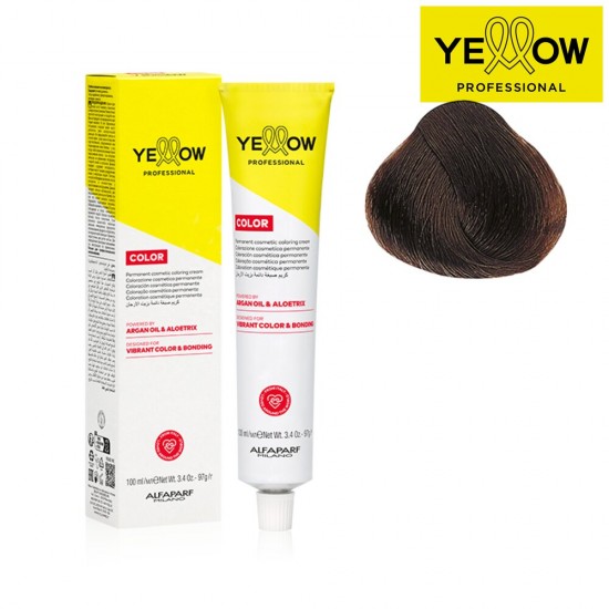 YELLOW COLOR перманентная краска для волос, тон Medium Golden Violet Blonde Nr. 7.32, 100мл