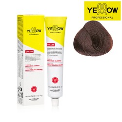 YELLOW COLOR permanentā matu krāsa, tonis Medium Golden Mahogany Blonde Nr. 7.35, 100ml YELLOW COLOR permanentā matu krāsa, tonis Medium Golden Mahogany Blonde Nr. 7.35, 100ml