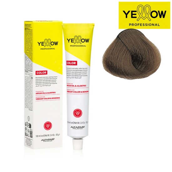 YELLOW COLOR перманентная краска для волос, тон Medium Golden Ash Blonde Nr. 7.31, 100мл