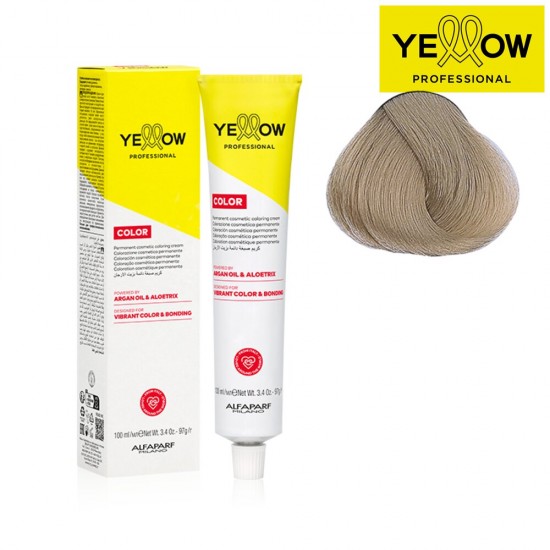 YELLOW COLOR перманентная краска для волос, тон Very Light Ash Golden Blonde Nr. 9.13, 100мл