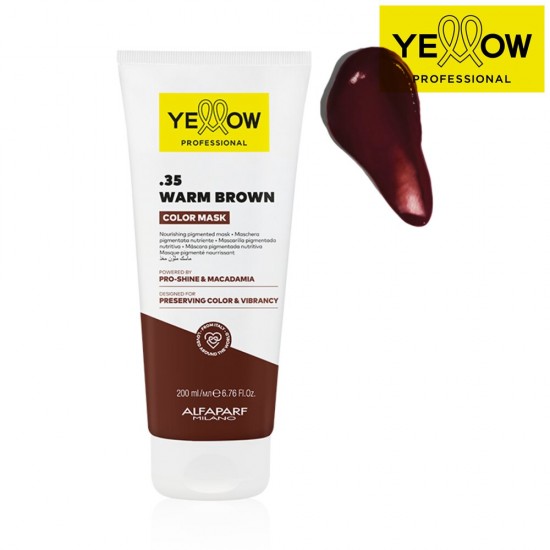 YELLOW COLOR tonējošā maska Warm Brown .35, 200ml