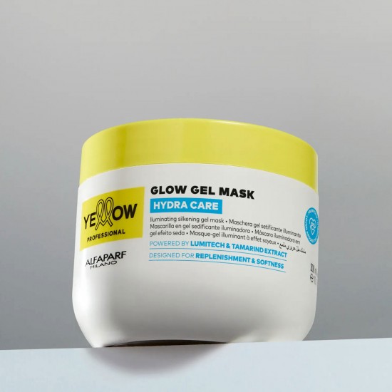 Yellow Hydra Care mitrinoša un spīdumu piešķiroša maska visiem matu tipiem 300ml