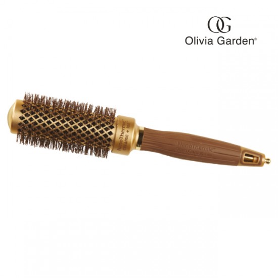 Olivia Garden nano thermic keramiskā matu ķemme 34mm