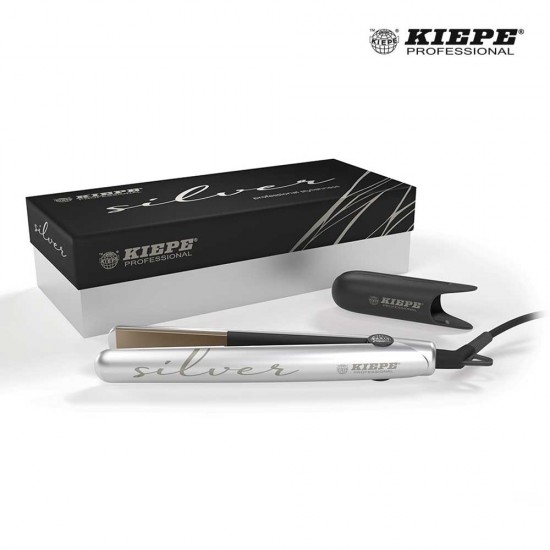Kiepe Silver профессиональный выпрямитель для волос cеребристый 24х90мм