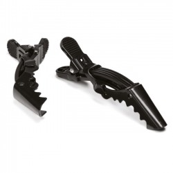 Plastmasas matu sprādzes melnā krāsā 4 gab