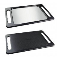 Spogulis melns ar dubultiem rokturiem